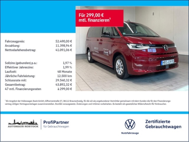 Volkswagen Multivan langversion