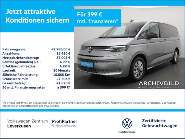 Volkswagen Multivan langversion