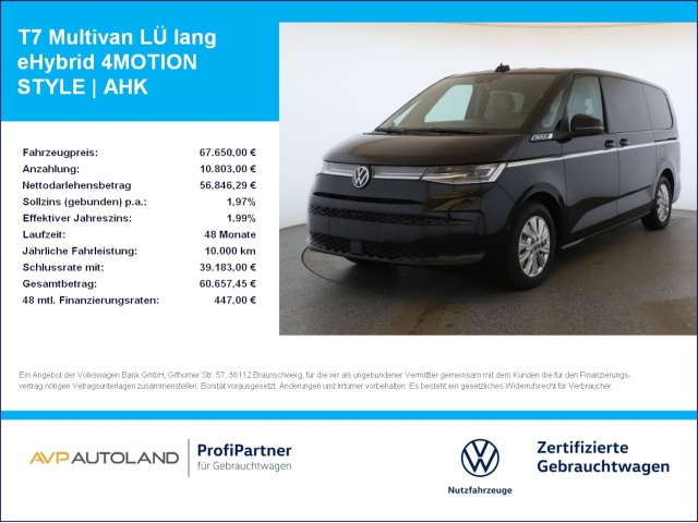 Volkswagen Multivan langversion