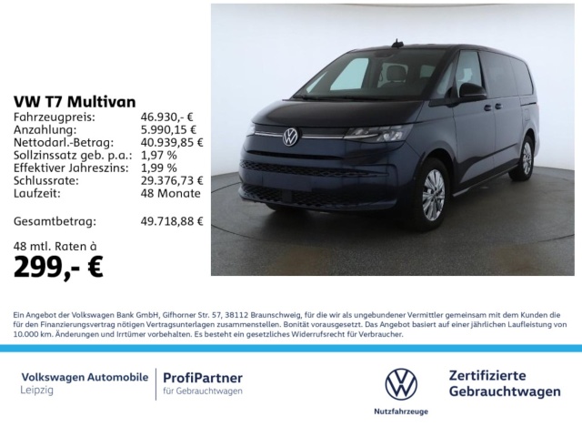 Volkswagen Multivan langversion