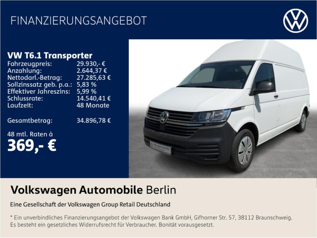 Volkswagen T6.1 Transporter